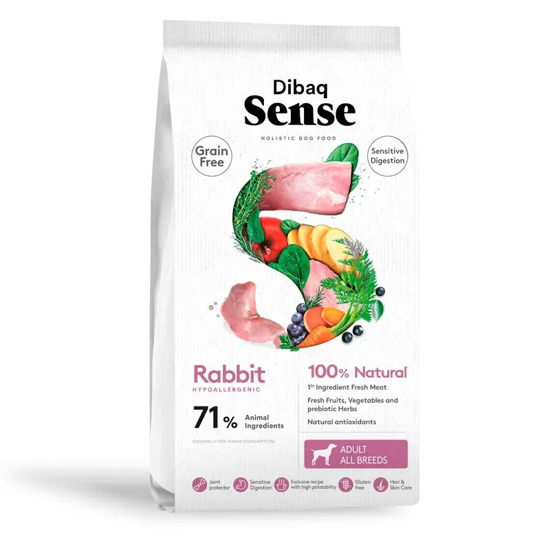 Dibaq Sense Grain-Free Sensitive Rabbit Dog Food, 10 kg