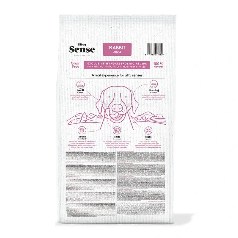 Dibaq Sense Grain-Free Sensitive Rabbit Dog Food, 10 kg