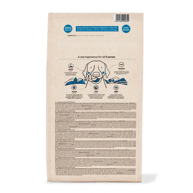 Dibaq Sense Low-Grain Chicken Puppy Mini Dog Food, 2 kg
