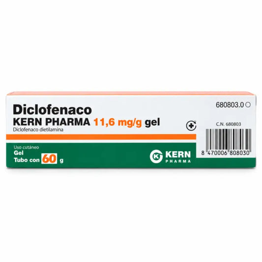 Diclofenac Kern Pharma 11,6 mg/g Skin Gel, 60 g