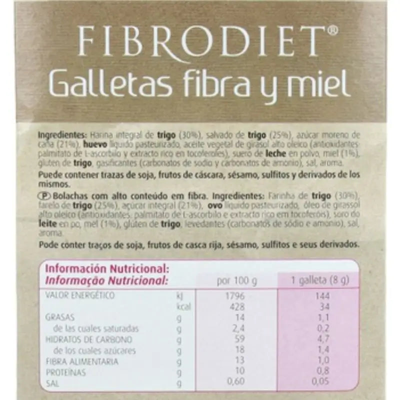 Dietisa (Dielisa) Biscuits Fibrodiet 1Kg.