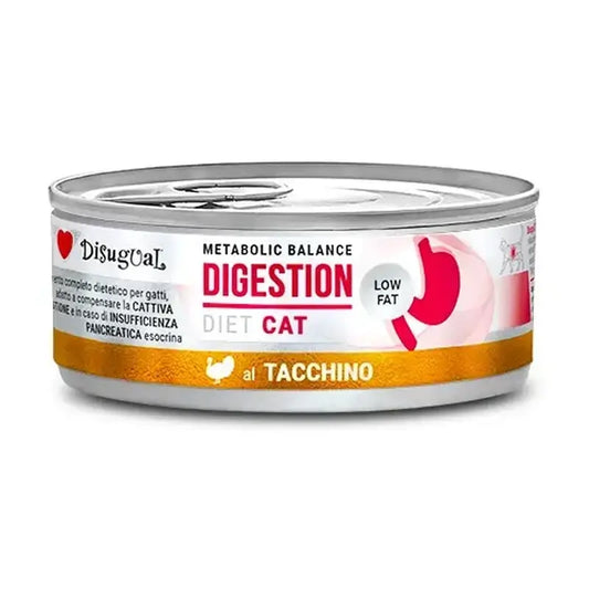Disugual Diet Cat Digestion Low Fat Turkey 12X85Gr