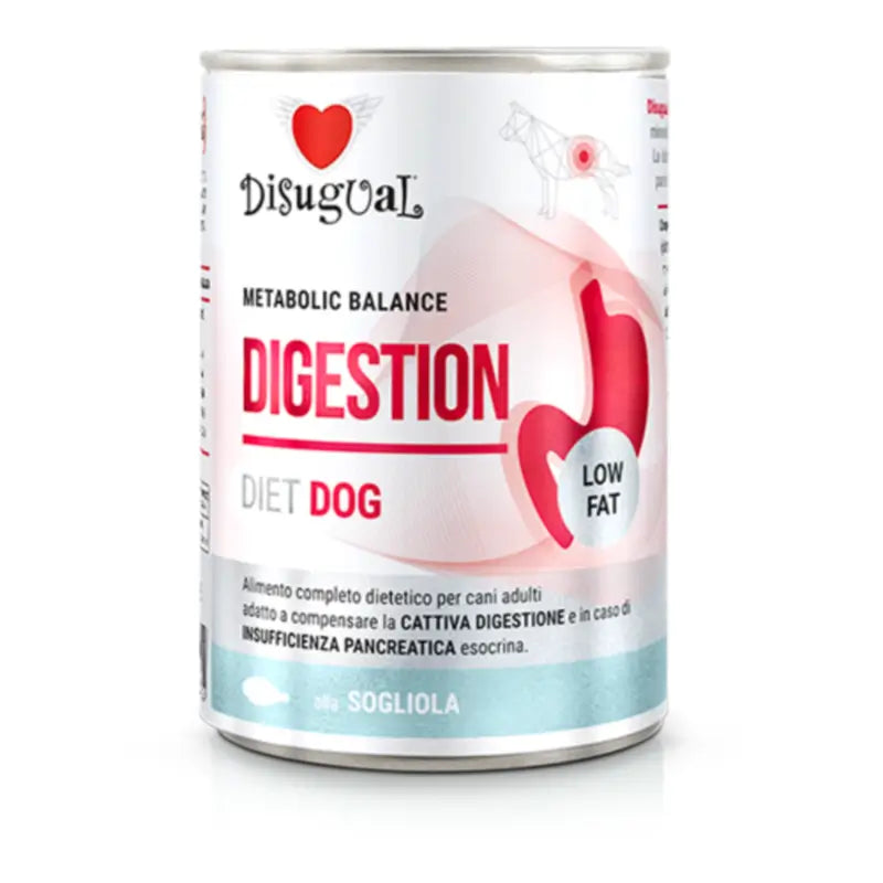 Disugual Diet Dog Digestion Low Fat Sole, 6 x 400
