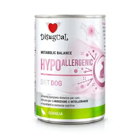Disugual Diet Chien Hypoallergénique Caille 6X400Gr