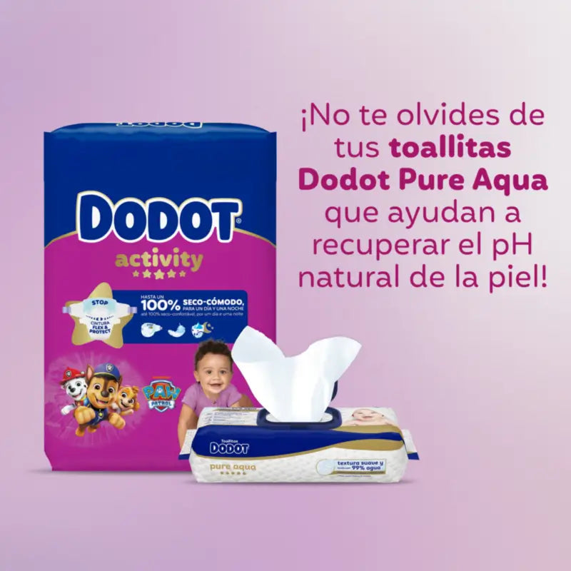 Dodot Activity Taille 5+ Extra Jumbo (12-17 Kg), 48 couches