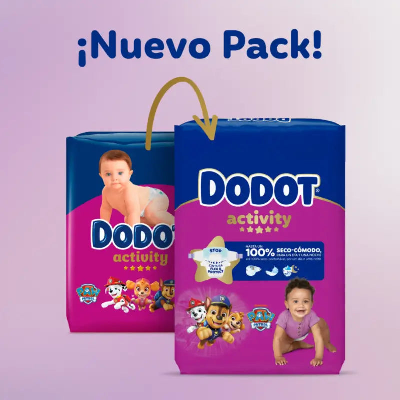Dodot Activity Taille 5+ Extra Jumbo (12-17 Kg), 48 couches