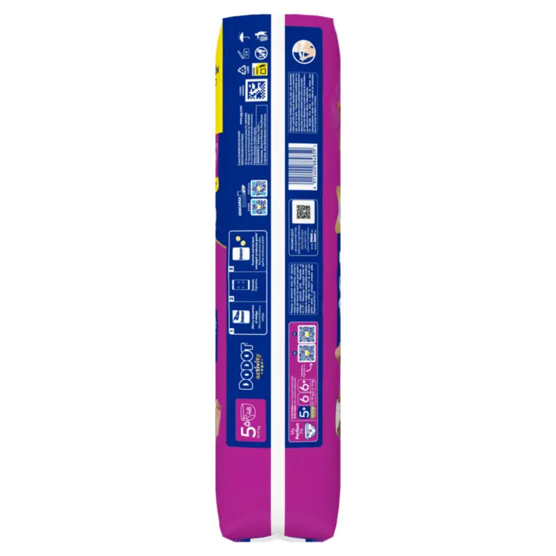 Dodot Activity Taille 5+ Extra Jumbo (12-17 Kg), 48 couches