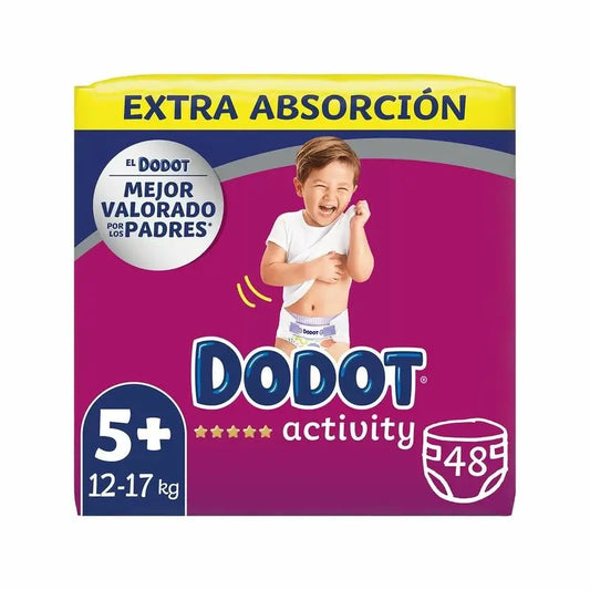 Dodot Activity Nappy Extra Jumbo Size 5+ (12-17 Kg), 48 pieces