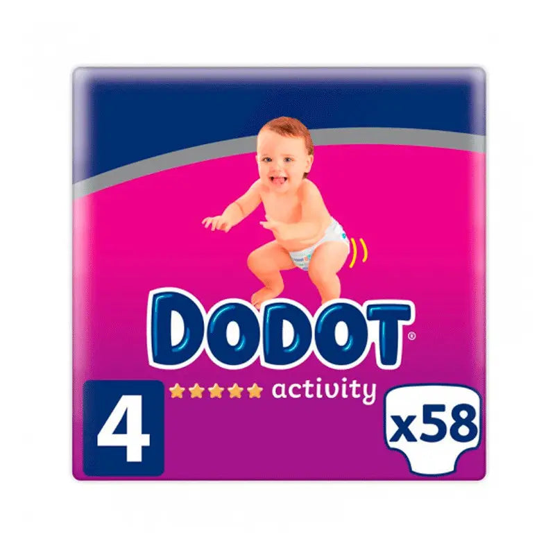 Dodot Activity Size 4, 58 Nappies