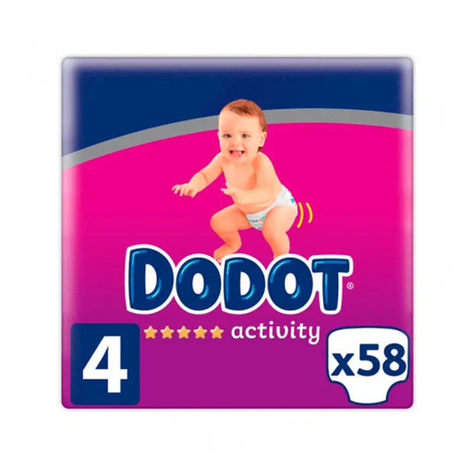 Dodot Activity Size 4, 58 Nappies