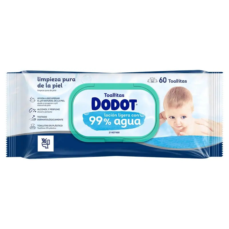 Dodot Wipes 99% Aqua, 15x60, 900 pcs.