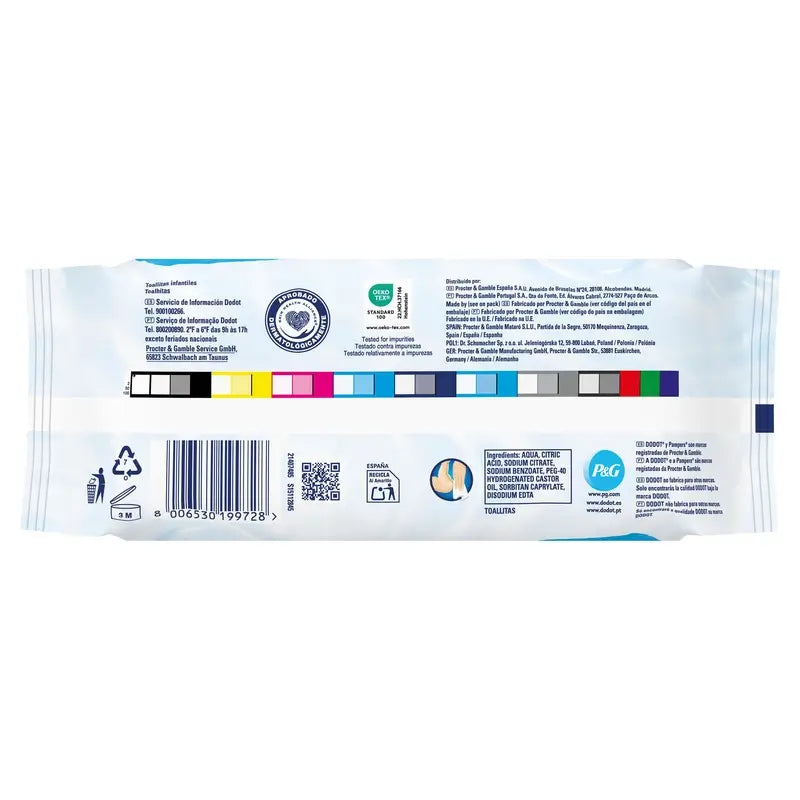 Dodot Wipes 99% Aqua, 15x60, 900 pcs.