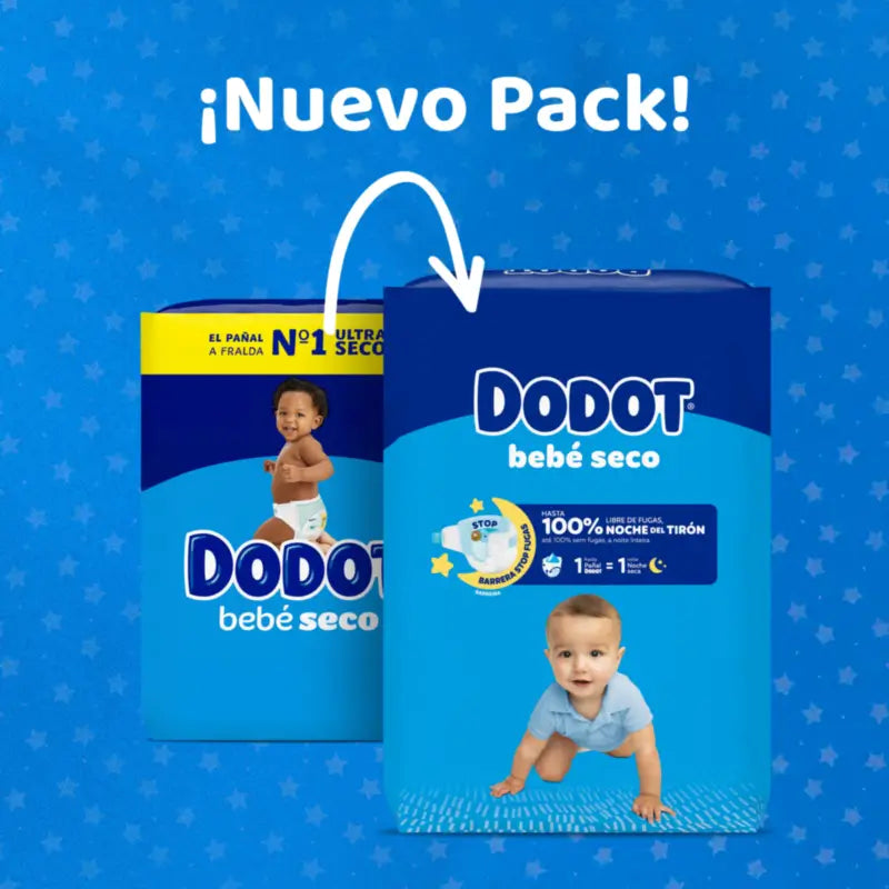 Dodot Baby Dry Taille 4 (9-14 Kg), 58 couches