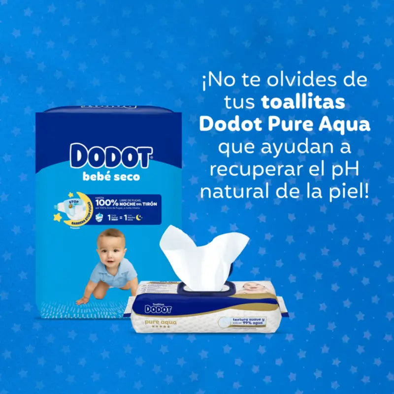 Dodot Baby Dry Taille 4 (9-14 Kg), 58 couches