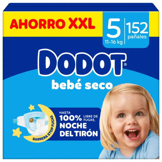 Dodot Baby Dry Taille 5, 152 couches