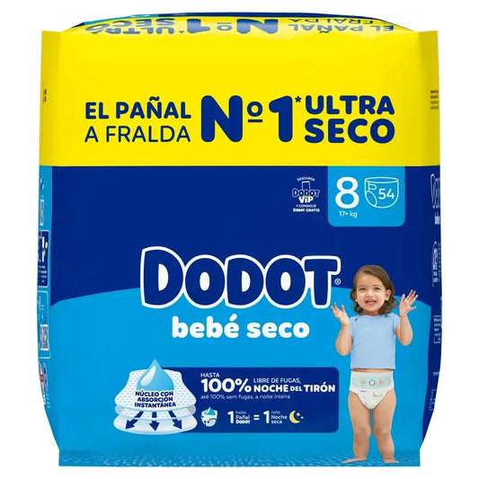 Dodot Bébé-Seco taille 8, 54 couches