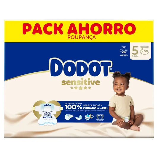 Dodot Sensitive taille 5, 66 couches