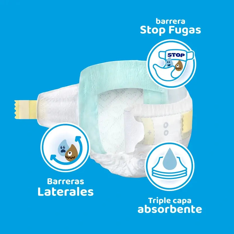 Dodot Baby Dry Taille 3+ (7-11 Kg), 66 couches