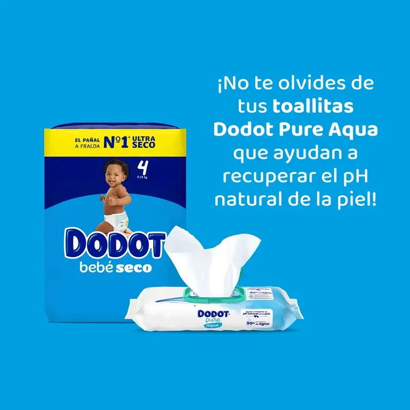Dodot Baby Dry Taille 3+ (7-11 Kg), 66 couches