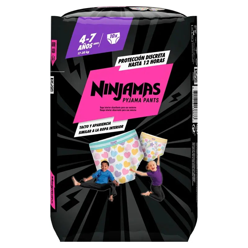 Dodot Ninjamas Taille 7 Coeur, 10 Couches