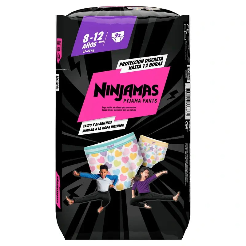 Dodot Ninjamas Nappy Heart Size 8, 9 pieces