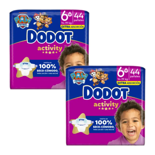 Dodot Activity Taille 6+ Extra (+14 Kg), 44 couches