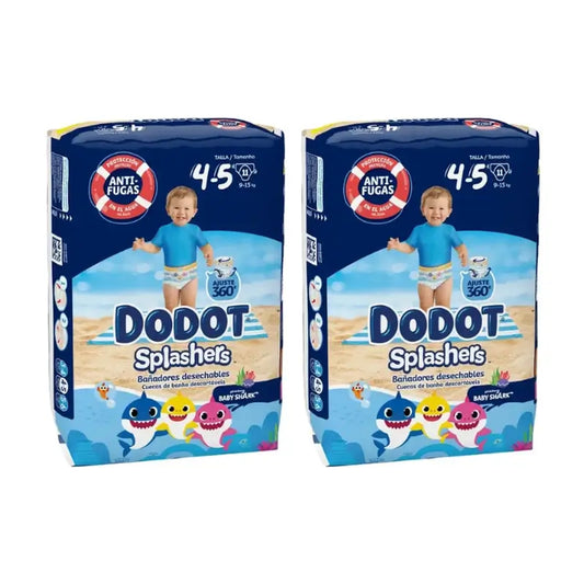 Dodot Splashers Couches à eau Taille 4-5, Pack 2 x 12 pcs.