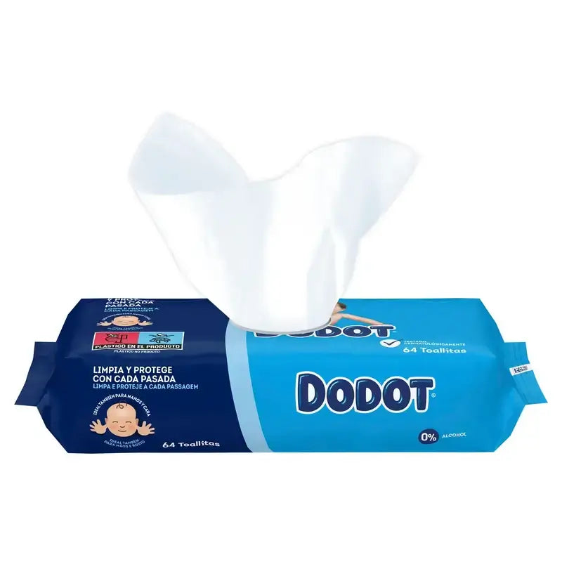 Dodot Baby Wipes, 2x64 pièces
