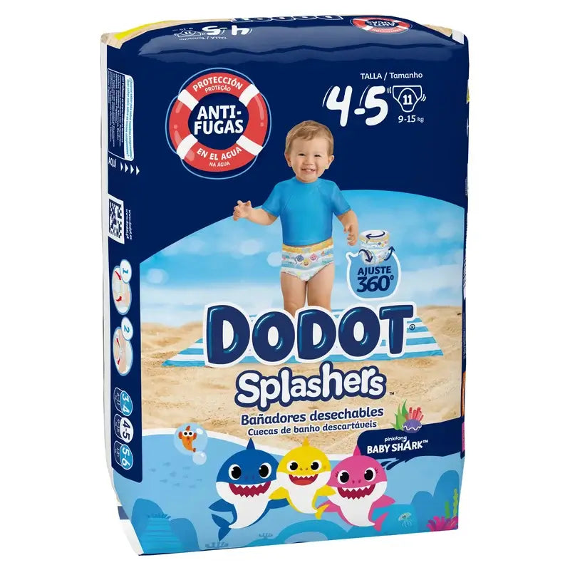 Dodot Splashers Water Nappies Size 4-5, 11 pcs.