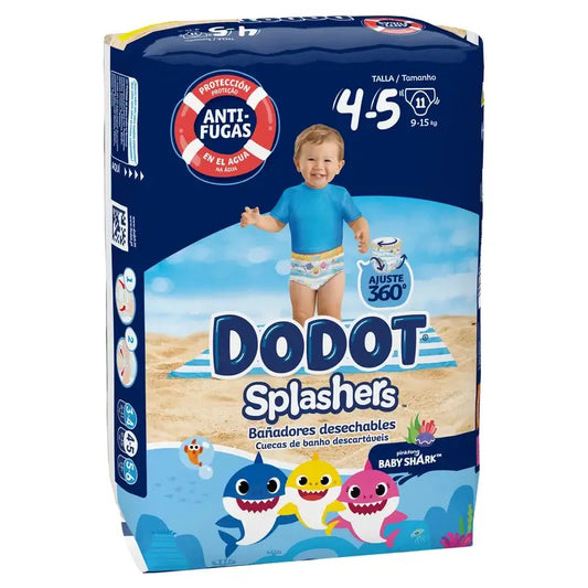 Dodot Splashers Water Nappies Size 4-5, 11 pcs.