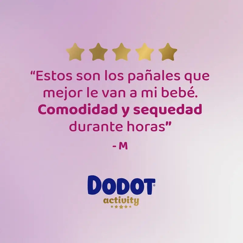 Dodot Activity Taille 4+, 10kg-15kg, 144 couches