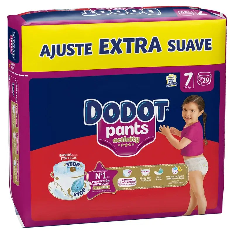 Dodot Activity Pants Culotte de protection Taille 7, 15kg+, 29 couches