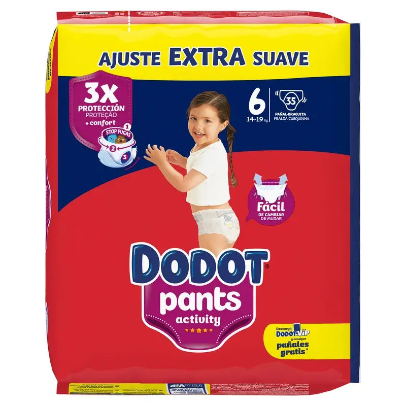 Dodot Pants Activity Nappy Size 6 , 35 units
