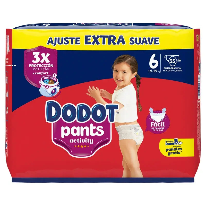 Pantalon Dodot Activité Taille 6, 35 Couches