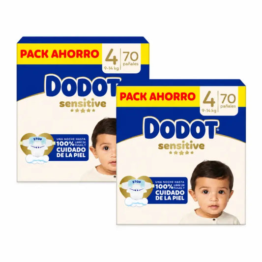 Dodot Sensitive Box Taille 4, 2x70 couches