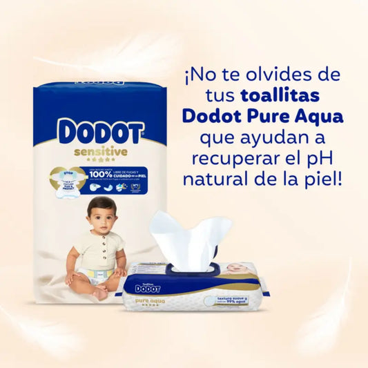 Couches Dodot Sensitive Extra Absorbant 10-15 kg Taille 4+, 48 Pcs.