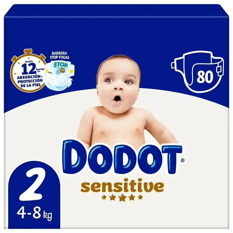 Dodot Sensitive Taille 2, 160 couches