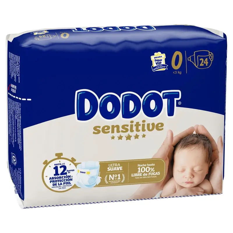 Couches Dodot Sensitive Taille 0, 24