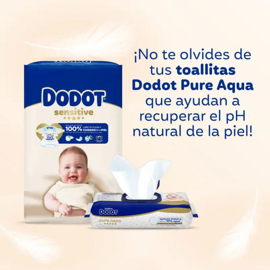 Dodot Sensitive Taille 1, Couches, 2Kg-5Kg , 168 pcs