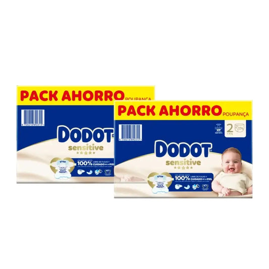 Dodot Sensitive, taille 2, couches pour 4 à 8 kg, lot de 2 x 174
