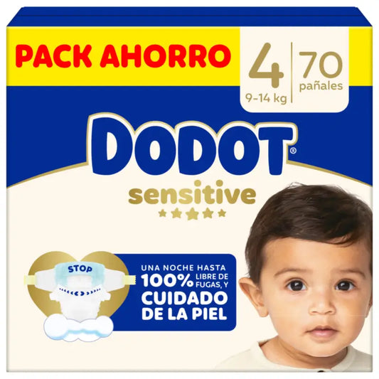 Dodot Sensitive Box Taille 4, 70 couches