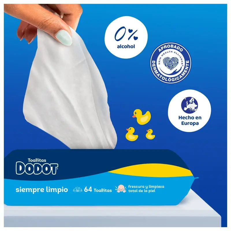 Dodot Dodot Lingettes rechargeables, 208 pcs.