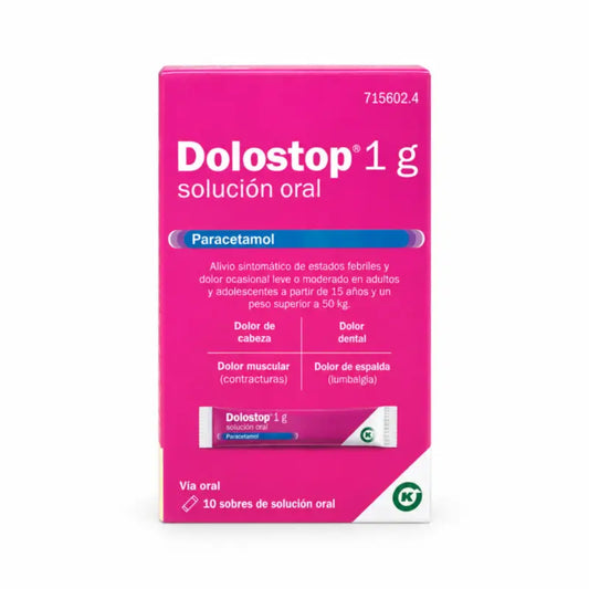 Dolostop 1 g Solution orale 10 Sachets