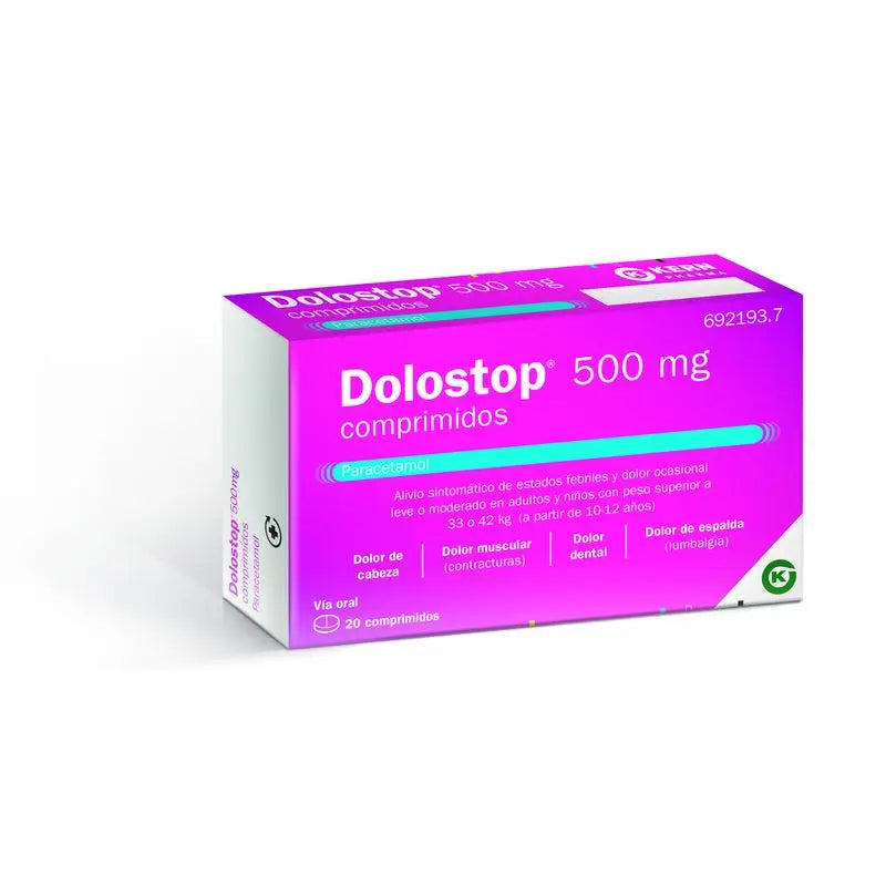 Dolostop 500 mg 20 Comprimés