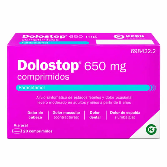 Dolostop 650 mg 20 Comprimés