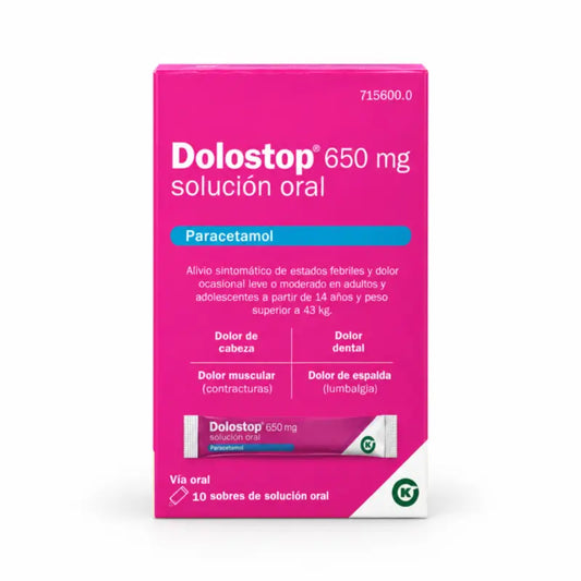 Dolostop 650 mg Solution orale 10 Sachets