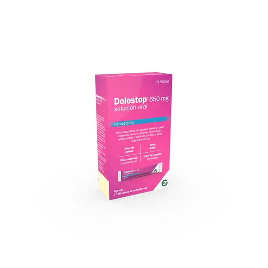 Dolostop 650 mg Solution orale 10 Sachets