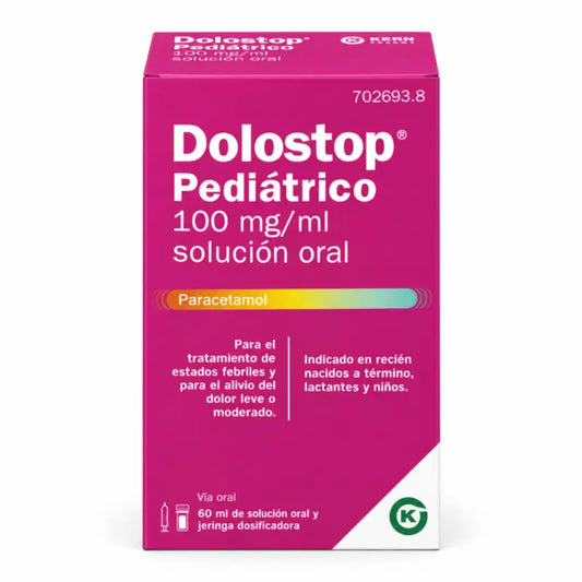 Dolostop Pédiatrie Soulagement de la douleur et de la fièvre 60 ml