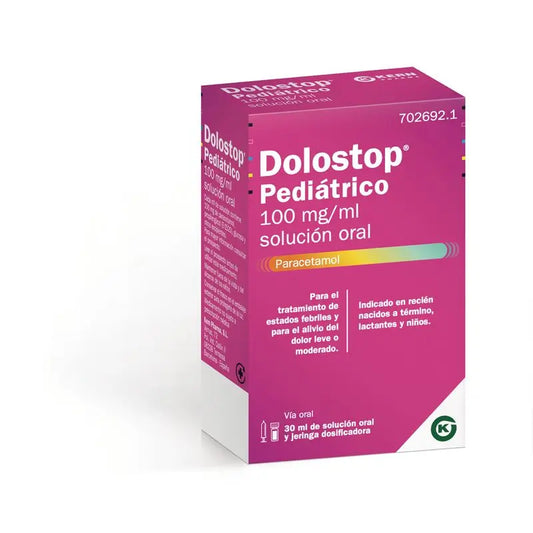 Dolostop pédiatrique 100 mg/ml solution buvable 30 ml