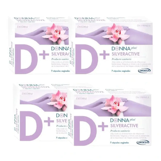 Donnaplus Silveractive Pack 4 x 7 gélules vaginales